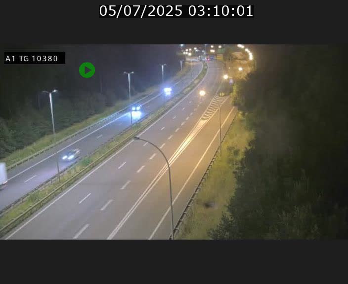 Traffic live webcam Luxembourg Senningerberg - A1 direction Luxembourg Kirchberg - BK 10.3