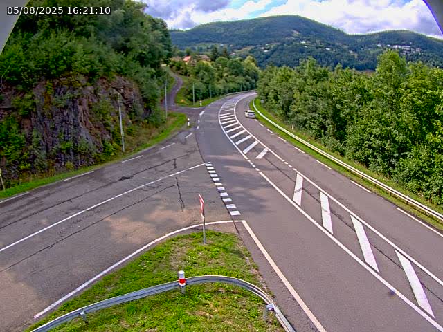 Caméra autoroute France - N66, col du Bussang direction Remiremont