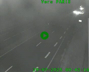 Caméra routière sur l'autoroute A20 à Saint-Hilaire-Bonneval, au sud de Limoges. Vue orientée vers Paris