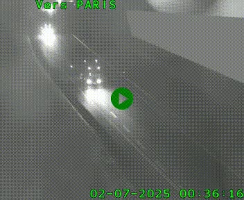 Caméra routière sur l'autoroute A20 à Saint-Pardoux-l'Ortigier, à la jonction avec l'A89. Vue orientée vers Paris