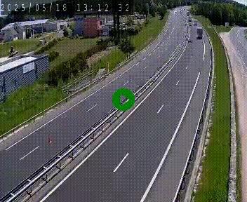 Caméra autoroute A75 à hauteur du col du rocher blanc en direction de Montpellier