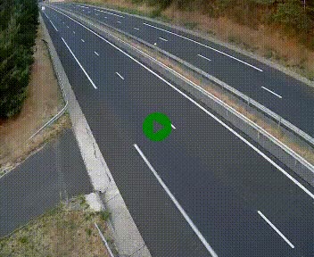 Caméra autoroute A75 à hauteur du col des Issartets en direction de Montpellier