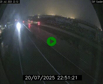 Webcam sur la N165 à hauteur de Caudan, dans le Morbihan.