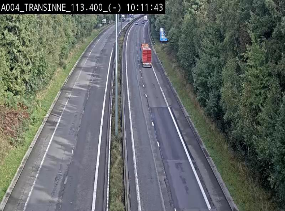 Caméra trafic E411 (A4) - Transinne direction Namur - BK 113.425