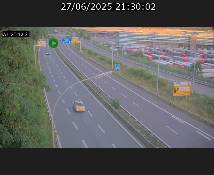 Traffic live webcam Luxembourg Senningerberg - A1 direction Allemagne - BK 12.3
