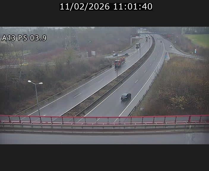 Traffic live webcam Luxembourg Differdange - A13 direction Esch-sur-Alzette - BK 3.9