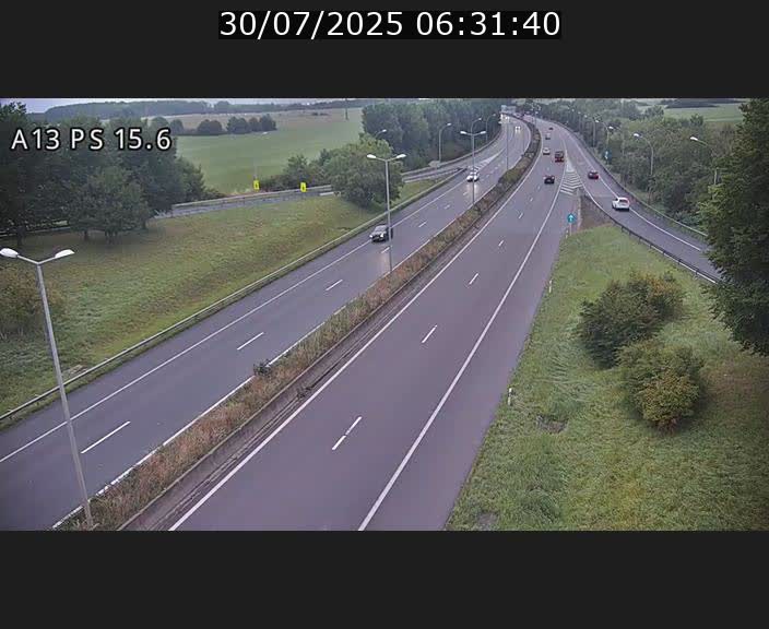 Traffic live webcam Luxembourg Kayl - A13 direction Dudelange - BK 15.6