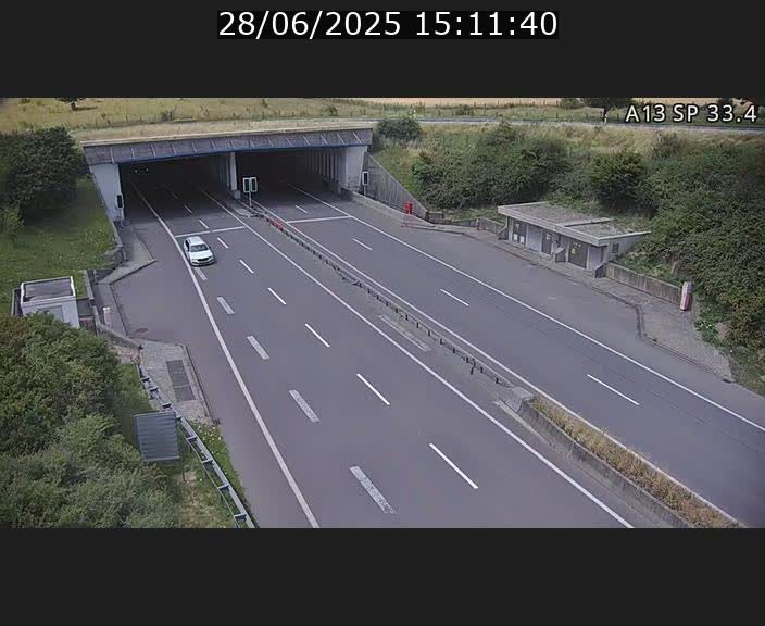 Webcam trafic sur A13 à hauteur d'Altwies en direction de Mondorf-les-bains et en provenance de l'Allemagne