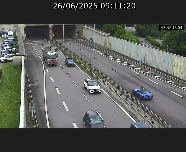 Caméra trafic Luxembourg - A7, Tunnel Mersch, entrée sud, direction Ettelbruck
