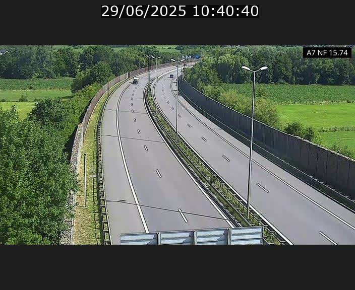Caméra trafic Luxembourg - A7, Tunnel Mersch, entrée nord, direction Lorentzweiler
