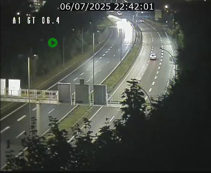 Traffic live webcam Luxembourg Hamm - A1 direction Sandweiler - BK 6.4