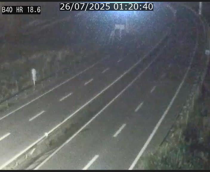 Webcam sur la route de liaison entre Micheville et Esch-Belval à la frontière entre le Luxembourg et la France. Vue orientée vers la Lorraine.