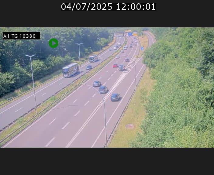 Traffic live webcam Luxembourg Senningerberg - A1 direction Luxembourg Kirchberg - BK 10.3