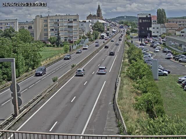 Caméra autoroute France - A31, Thionville direction Metz