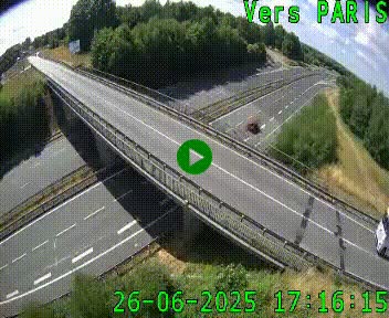 Clone of Caméra routière sur l'autoroute A20 au nord de Limoges, à la jonction avec la N520. Vue orientée vers Paris