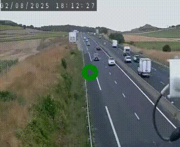 Caméra autoroute A75 à hauteur de Le Crest, en direction de Montpellier