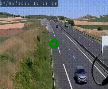 Caméra autoroute A75 à hauteur de Le Crest, en direction de Montpellier