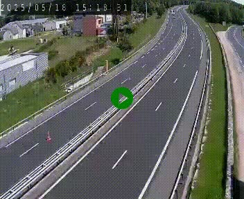 Caméra autoroute A75 à hauteur du col du rocher blanc en direction de Montpellier