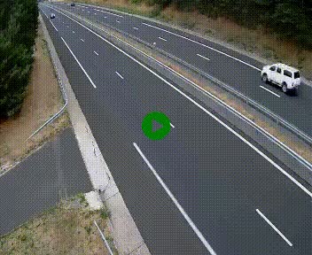 Caméra autoroute A75 à hauteur du col des Issartets en direction de Montpellier