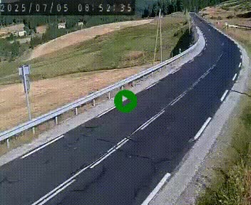Webcam routière au niveau du col de la Chavade en Ardèche, sur la N102 à 1266 mètres d'altitude