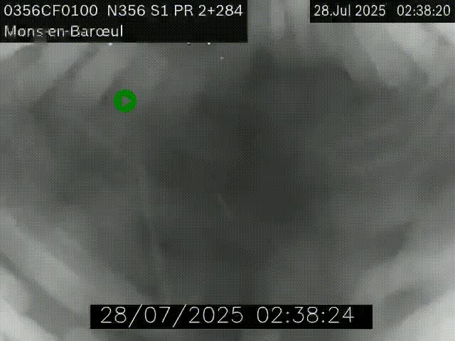 Webcam à l'entrée de Lille en direction du périphérique, à proximité de Mons-en-Baroeul sur la N356