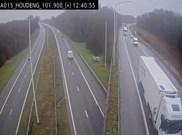 Webcam autoroute Belgique - Houdeng-Goegnies - Jonction E19/E42 direction Tournai/Mons - BK 101.85