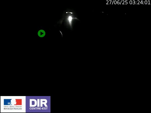 Webcam sur le contournement de Valence, sur la Nationale 7, à la jonction avec la N532, caméra orientée vers Grenoble