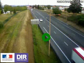 Webcam à Mably, à proximité de Roanne en direction de Moulins sur la N7