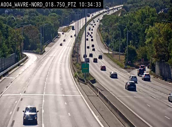 Webcam traffic E411(A4) - BK 18.7 - Bierges (Wavre Nord)