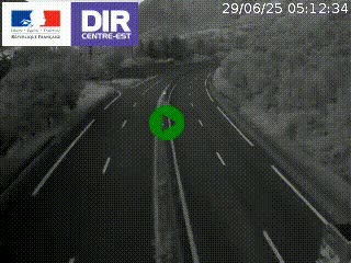 Caméra sur la Nationale 90 (N90) à La Léchère, en direction et à proximité d'Albertville