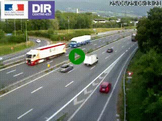 Caméra routière à hauteur de la sortie 15 Chambéry-centre au PK 4,103 en direction d'Albertville