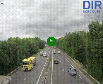 Webcam sur le périphérique de Caen (N814) à l'est de la ville, à Mondeville hauteur de la sortie 2, Presqu'île-Rives de l'Orne, au bout de l'autoroute A13