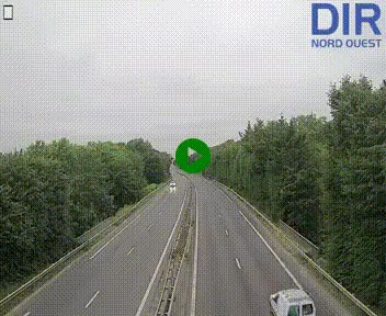 Webcam sur le périphérique de Caen (N814) à l'est de la ville, à Mondeville hauteur de la sortie 2, Presqu'île-Rives de l'Orne, au bout de l'autoroute A13