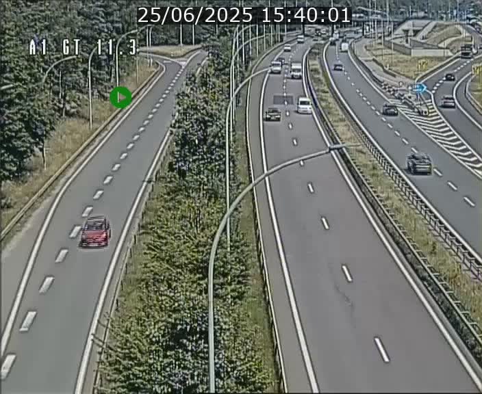 Traffic live webcam Luxembourg Senningerberg - A1 direction Allemagne - BK 11.3