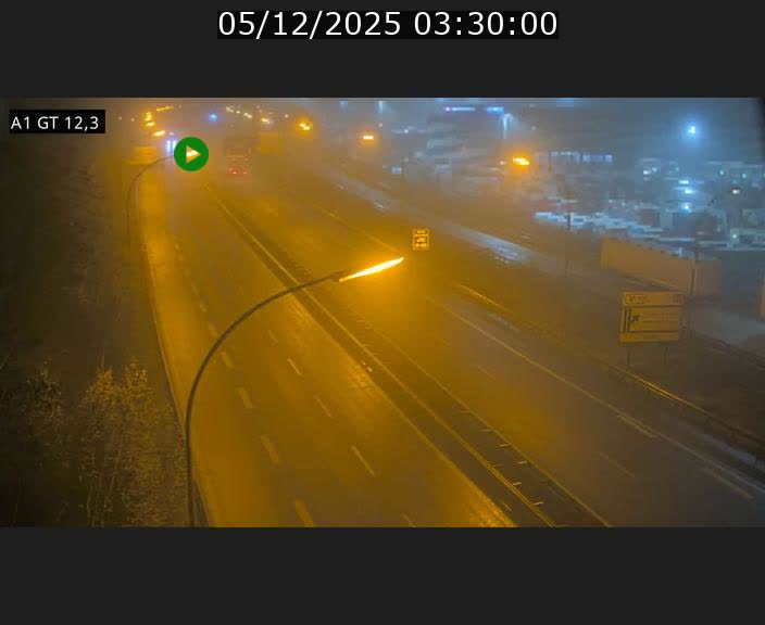 Traffic live webcam Luxembourg Senningerberg - A1 direction Allemagne - BK 12.3