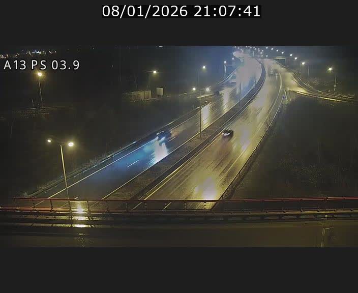 Traffic live webcam Luxembourg Differdange - A13 direction Esch-sur-Alzette - BK 3.9