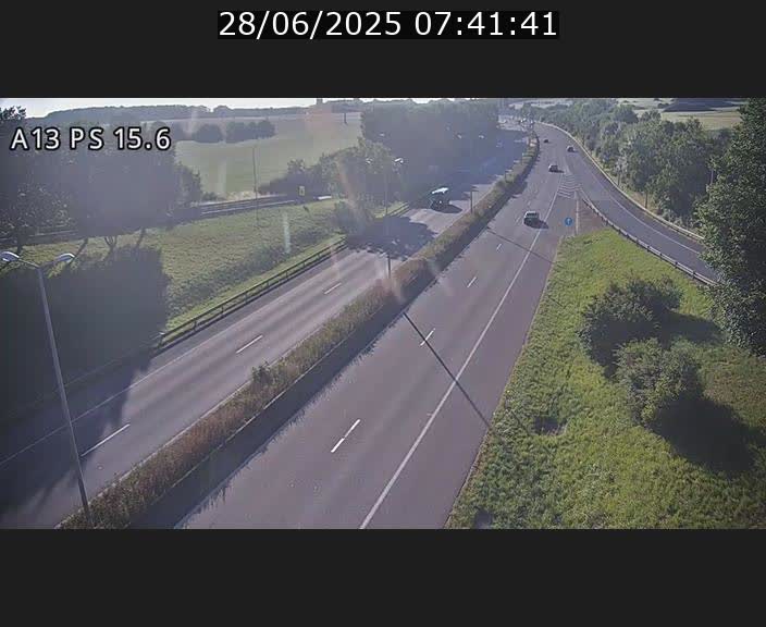 Traffic live webcam Luxembourg Kayl - A13 direction Dudelange - BK 15.6