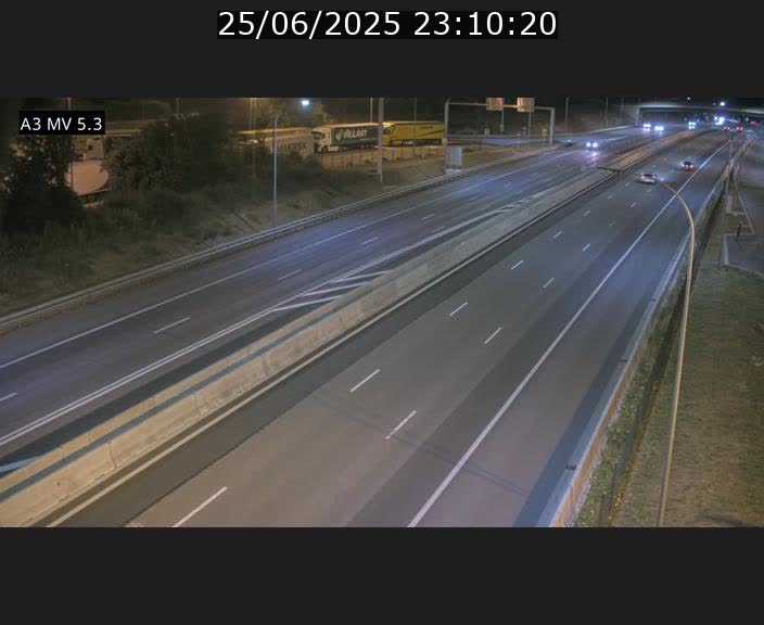 Webcam à l'Aire de Berchem au Luxembourg sur l'A3. Vue orientée vers la France