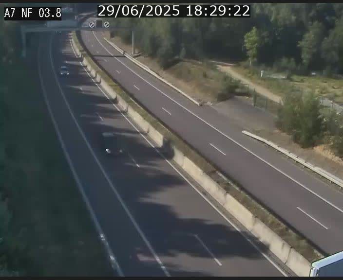 Webcam autoroute A7 au Luxembourg à la sortie du Tunnel Stafelter vers le Nord