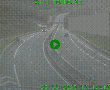 Caméra routière sur l'autoroute A20 à Noailles, en périphérie de Brive-la-Gaillarde. Vue orientée vers Toulouse