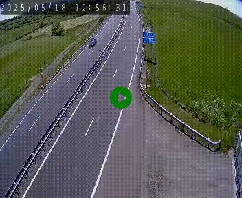 Caméra autoroute A75 à hauteur du col de la Fageole en direction de Clermont-Ferrand
