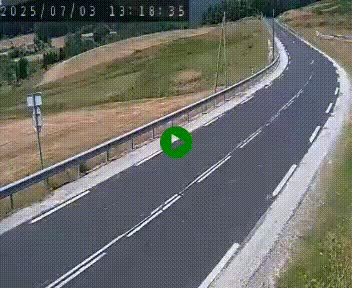 Webcam routière au niveau du col de la Chavade en Ardèche, sur la N102 à 1266 mètres d'altitude