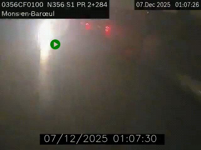 Webcam à l'entrée de Lille en direction du périphérique, à proximité de Mons-en-Baroeul sur la N356