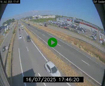 Webcam sur la N165 à hauteur de Caudan, dans le Morbihan.
