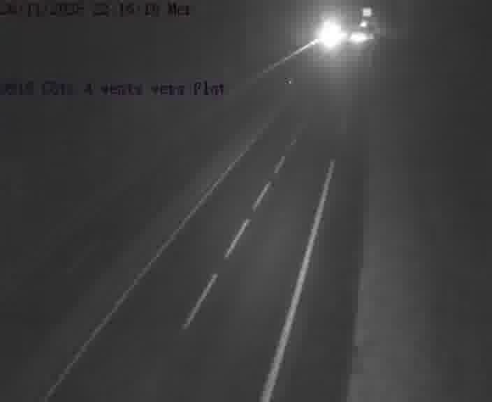 Webcam sur la D910 située dans la Côte des 4 vents. Vue orientée vers le haut de la côte, vers Faulquemont