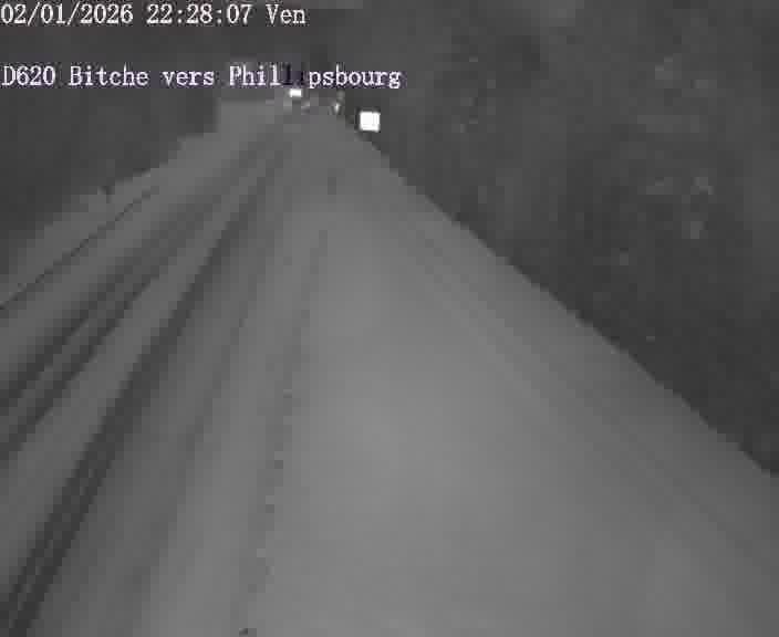 Webcam sur la D620, sur le contournement de Bitche. Vue orientée vers Philippsbourg