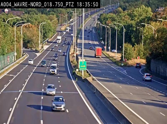 Webcam traffic E411(A4) - BK 18.7 - Bierges (Wavre Nord)