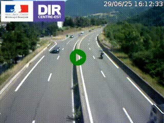 Caméra sur la Nationale 90 (N90) à La Léchère, en direction et à proximité d'Albertville