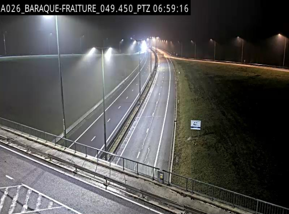 Webcam à la Baraque de Fraiture à la jonction entre l'E25 et la N89 à hauteur de Vielsalm