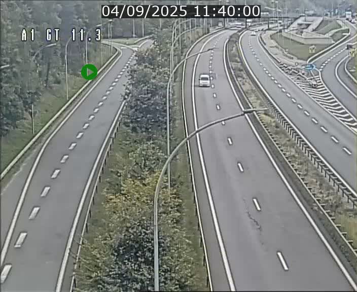 Traffic live webcam Luxembourg Senningerberg - A1 direction Allemagne - BK 11.3